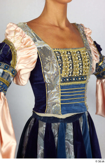 Photos Woman in Historical Dress 127 18th century blue dress…